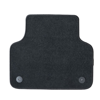 New For 2015-2025 Audi Q7 Front & Rear Velour Floor Mats Carpet Black 4PCS