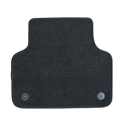New For 2015-2025 Audi Q7 Front & Rear Velour Floor Mats Carpet Black 4PCS