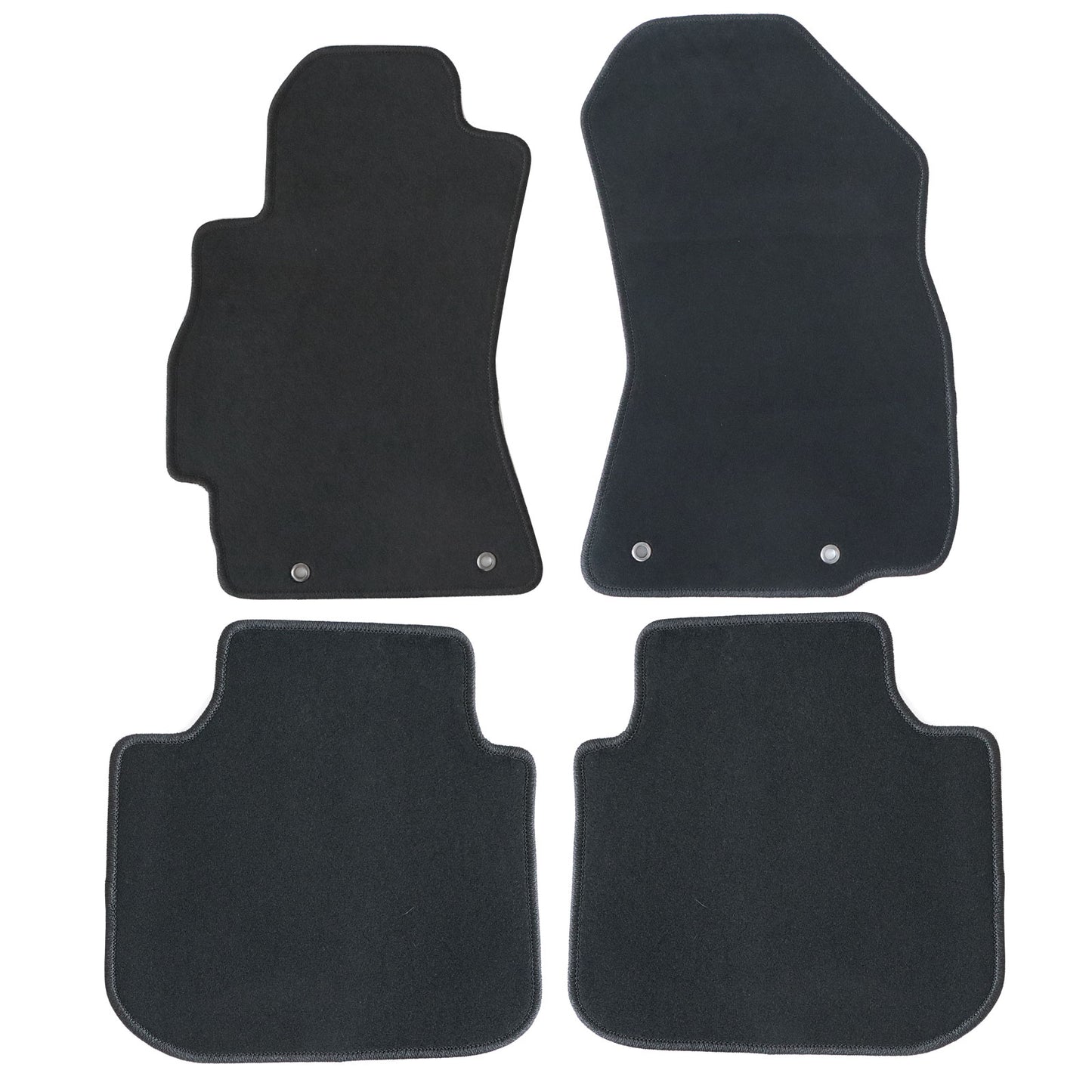 Velour Front & 2nd Row Floor Mats Carpet Fits 2015 2016 2017 2018 Subaru Legacy