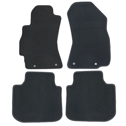 Velour Front & 2nd Row Floor Mats Carpet Fits 2015 2016 2017 2018 Subaru Legacy