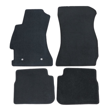 For 2008-2014 Subaru Impreza Front & Rear Velour Floor Mats Carpet Black 4PCS