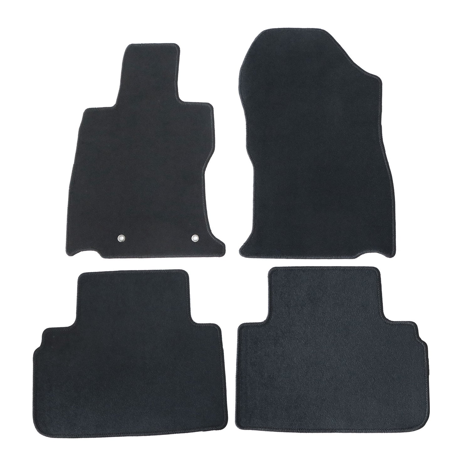 Velour 1st & 2nd Row Floor Mats Carpet Fits 2021 2022 2023 Subaru Forester 4Pcs