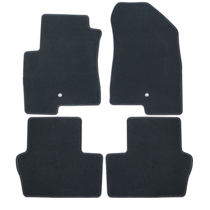 New For 2007-2016 Jeep Compass Front & Rear Velour Floor Mats Carpet Black 4PCS