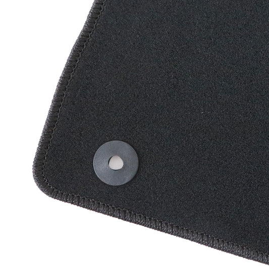 New For 2016-2024 Jeep Compass Front & Rear Velour Floor Mats Carpet Black 4PCS