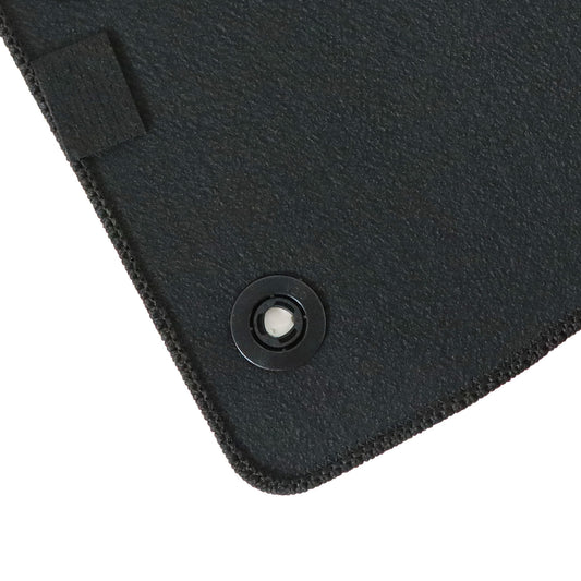 New For 2016-2024 Jeep Compass Front & Rear Velour Floor Mats Carpet Black 4PCS