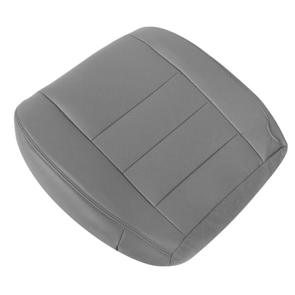 For 2002-2007 Ford F250 F350 XL Perforated Driver Bottom Leather Seat Cover Gray