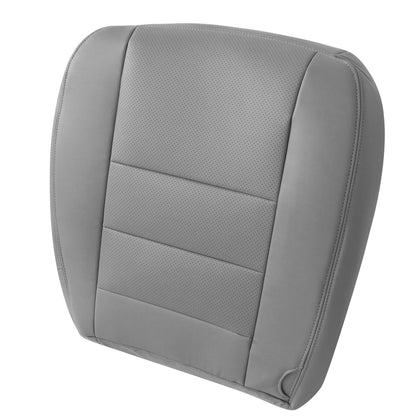 For 2002-2007 Ford F250 F350 XL Perforated Driver Bottom Leather Seat Cover Gray