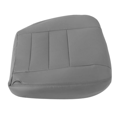 For 2002-2007 Ford F250 F350 XL Perforated Driver Bottom Leather Seat Cover Gray