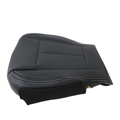 For 2015-2021 Ford F-150 Super Crew Cab Passenger Bottom Seat Cover Black New