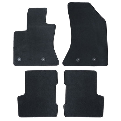 New For 2015-2020 Jeep Renegade Front & Rear Velour Floor Mats Carpet Black 4PCS