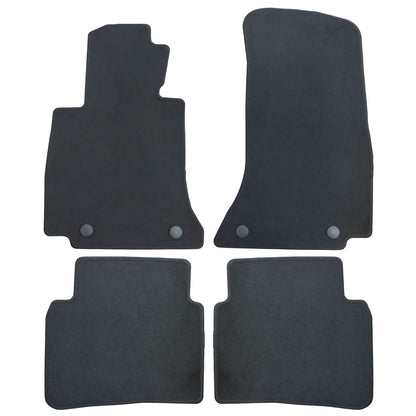 Fits 2022-2026 Mercedes Benz C-Class W206 Front & Rear Floor Mats Carpet Velour