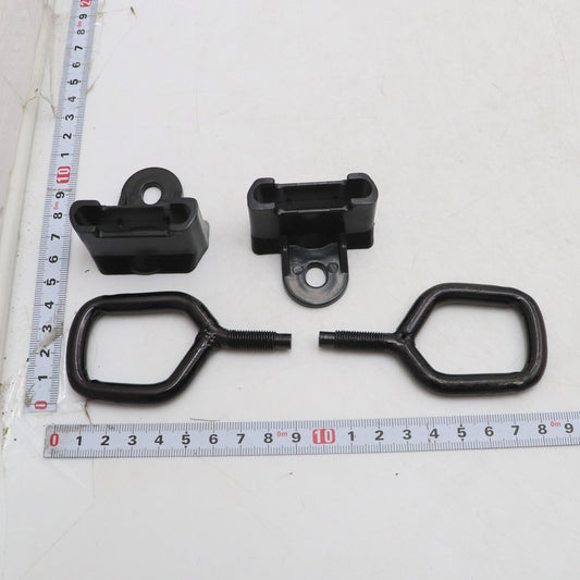 FOR NISSAN 370Z INFINITI Q50 Q60 QX50 HOOD LOCK HOOK STRIKER W/ COVER PAIR