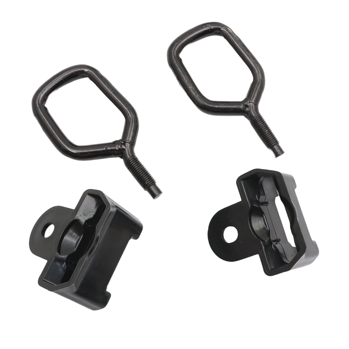 FOR NISSAN 370Z INFINITI Q50 Q60 QX50 HOOD LOCK HOOK STRIKER W/ COVER PAIR