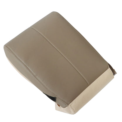 For 1999-2010 Ford F-250 F-350 Front Middle Bottom & Top Leather Seat Cover Tan