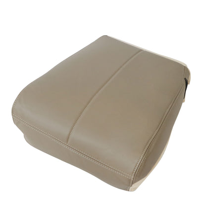 For 1999-2010 Ford F-250 F-350 Front Middle Bottom & Top Leather Seat Cover Tan