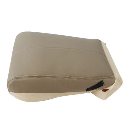 For 1999-2010 Ford F-250 F-350 Front Middle Bottom & Top Leather Seat Cover Tan