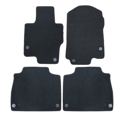 For Mercedes-Benz GLE-Class 2020-2025 Front & Rear Floor Mats Carpet Velour Blk