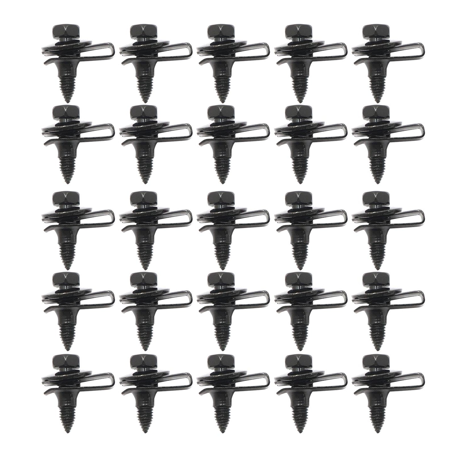 50Pcs Fender Bolts & U Nuts 5/16-18 x 7/8" x 3/4" Washer 1/2" Hex Head Kit Body