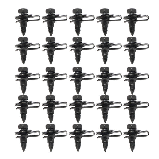 50Pcs Fender Bolts & U Nuts 5/16-18 x 7/8" x 3/4" Washer 1/2" Hex Head Kit Body