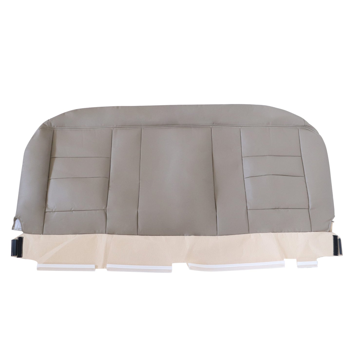 For 2002-2007 Ford F250 F350 Lariat XLT Rear Bench Bottom Leather Seat Cover Tan