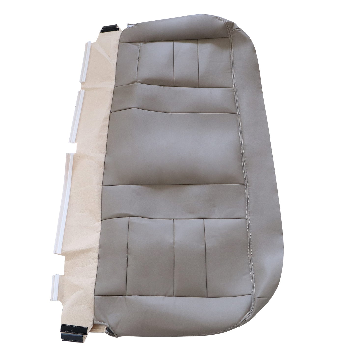 For 2002-2007 Ford F250 F350 Lariat XLT Rear Bench Bottom Leather Seat Cover Tan