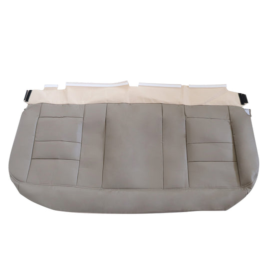 For 2002-2007 Ford F250 F350 Lariat XLT Rear Bench Bottom Leather Seat Cover Tan