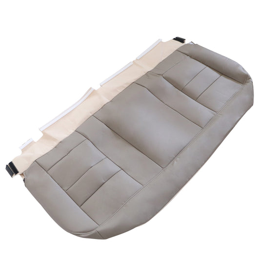 For 2002-2007 Ford F250 F350 Lariat XLT Rear Bench Bottom Leather Seat Cover Tan
