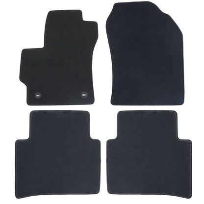 Fits 2020 2021 2022 2023 2024 2025 Toyota Corolla Floor Mats Carpet Velour Black