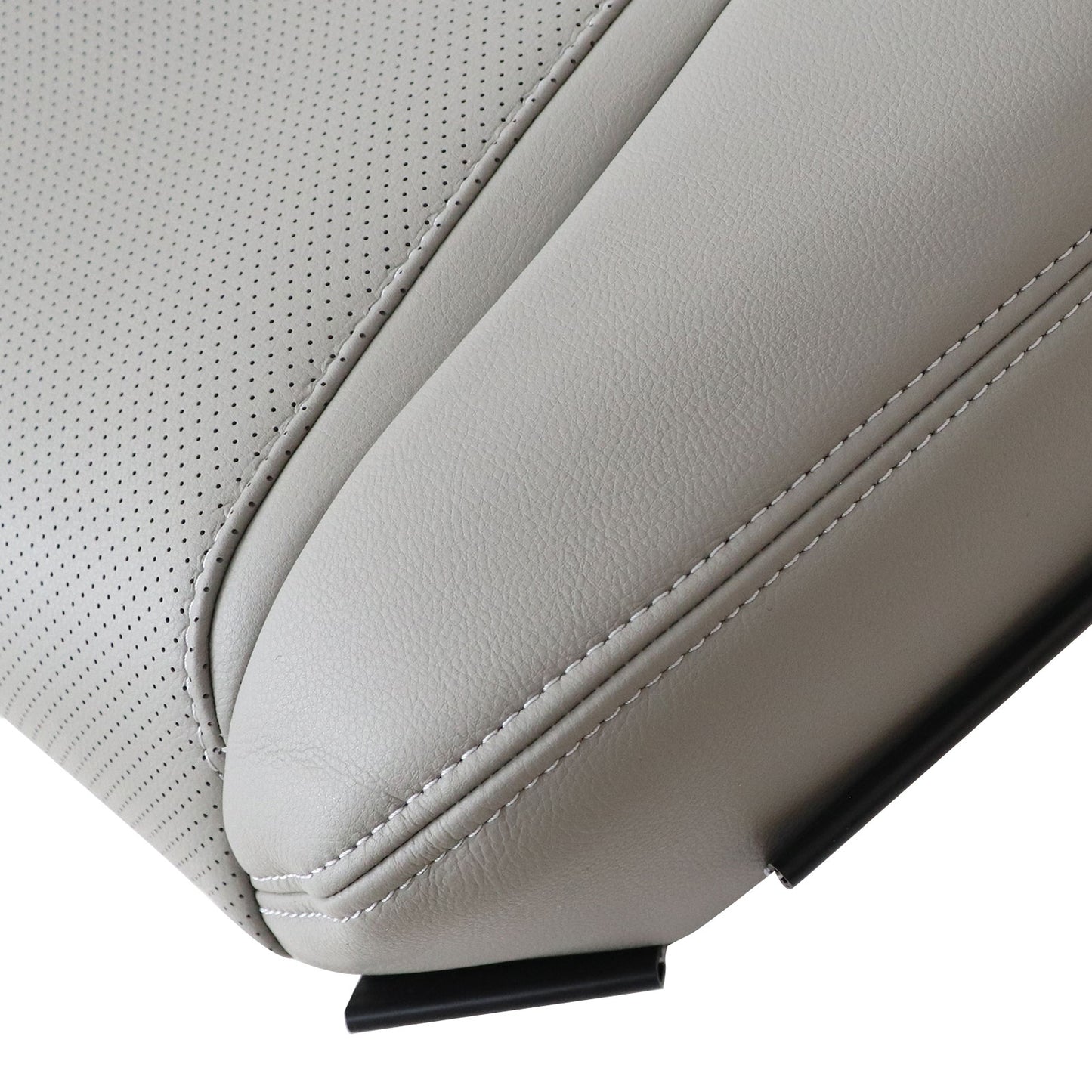 Fits 2009-2014 Acura TL Front Driver Bottom Perforated Leather Seat Cover Gray