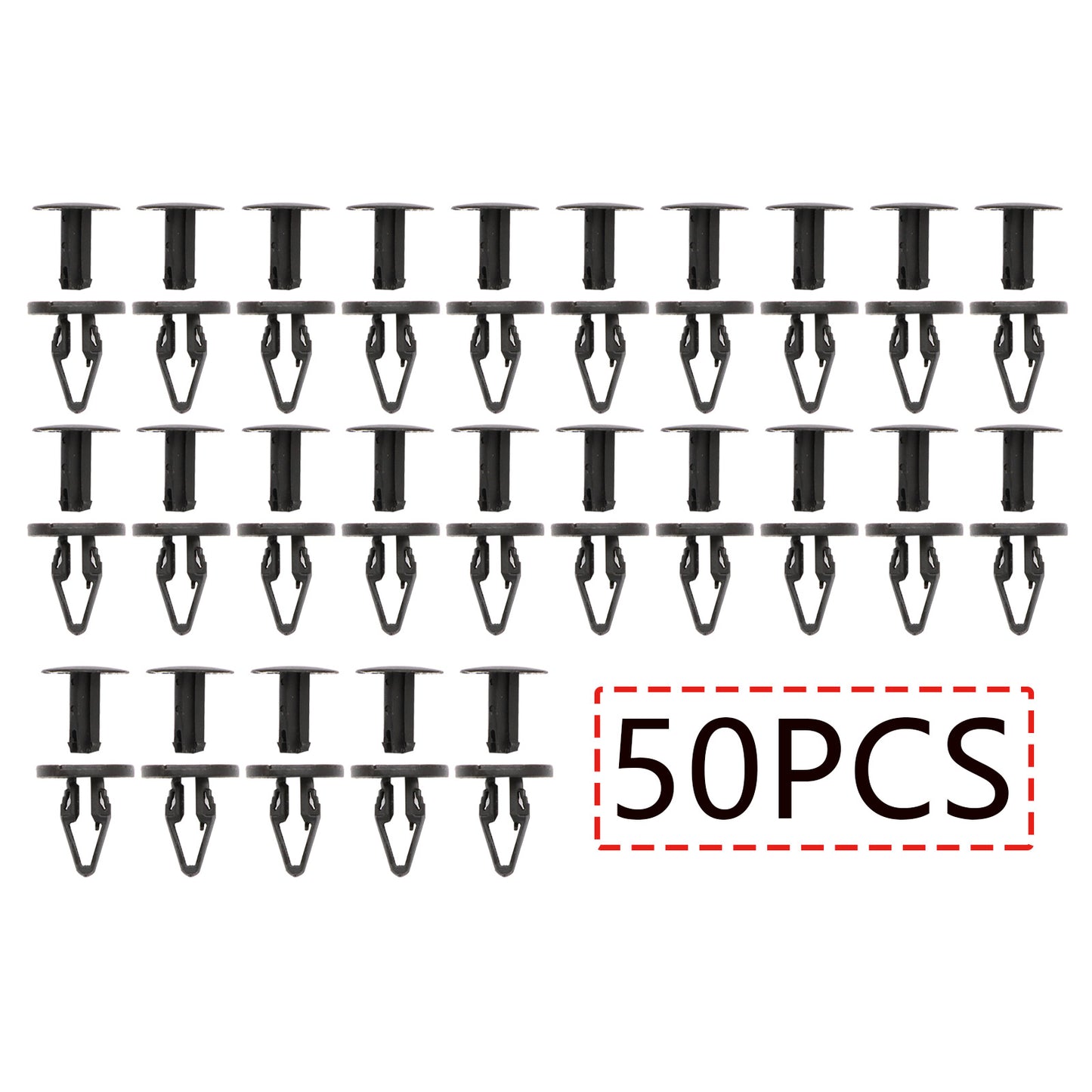 50Pcs 6.5mm Nylon Grille Bumper Retainer Clips Push-Type For 2010-22 Lincoln New