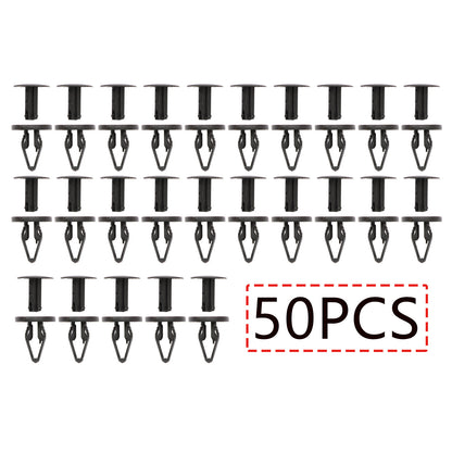 50Pcs 6.5mm Nylon Grille Bumper Retainer Clips Push-Type For 2010-22 Lincoln New