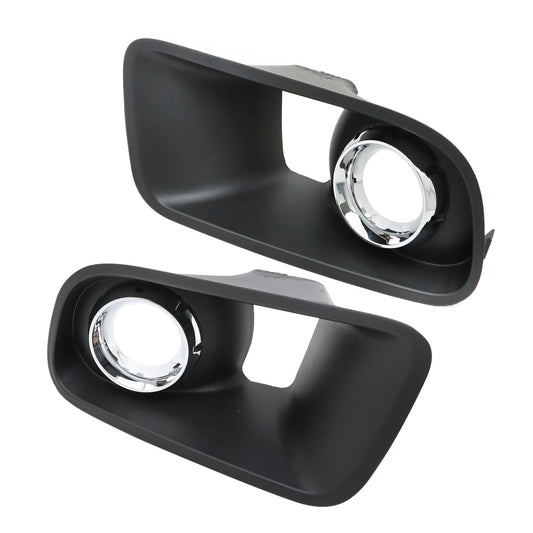 Pair Bumper Fog Light Lamp Chrome Bezel Cover fit 2012-14 Dodge Charger SRT-8