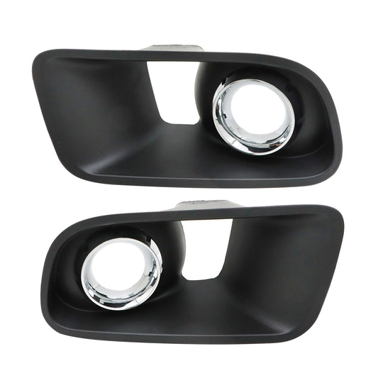 Pair Bumper Fog Light Lamp Chrome Bezel Cover fit 2012-14 Dodge Charger SRT-8