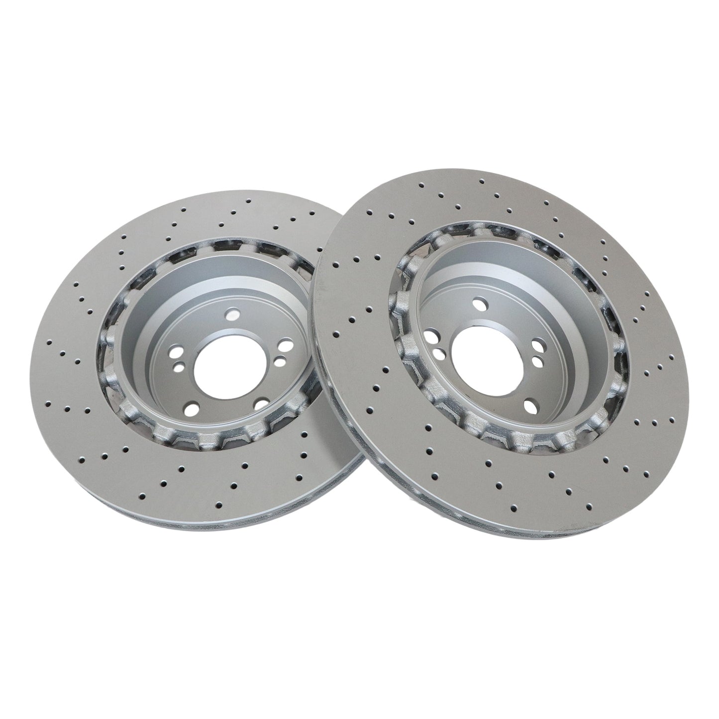 2¡ÁRear Drilled Ventilated Disc Brake Rotors Suitable For BMW F80 F82 F83 F87