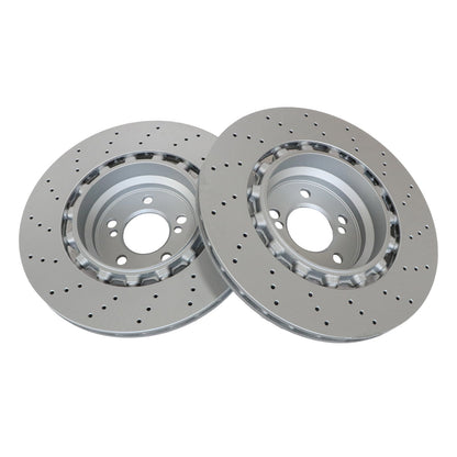 2¡ÁRear Drilled Ventilated Disc Brake Rotors Suitable For BMW F80 F82 F83 F87