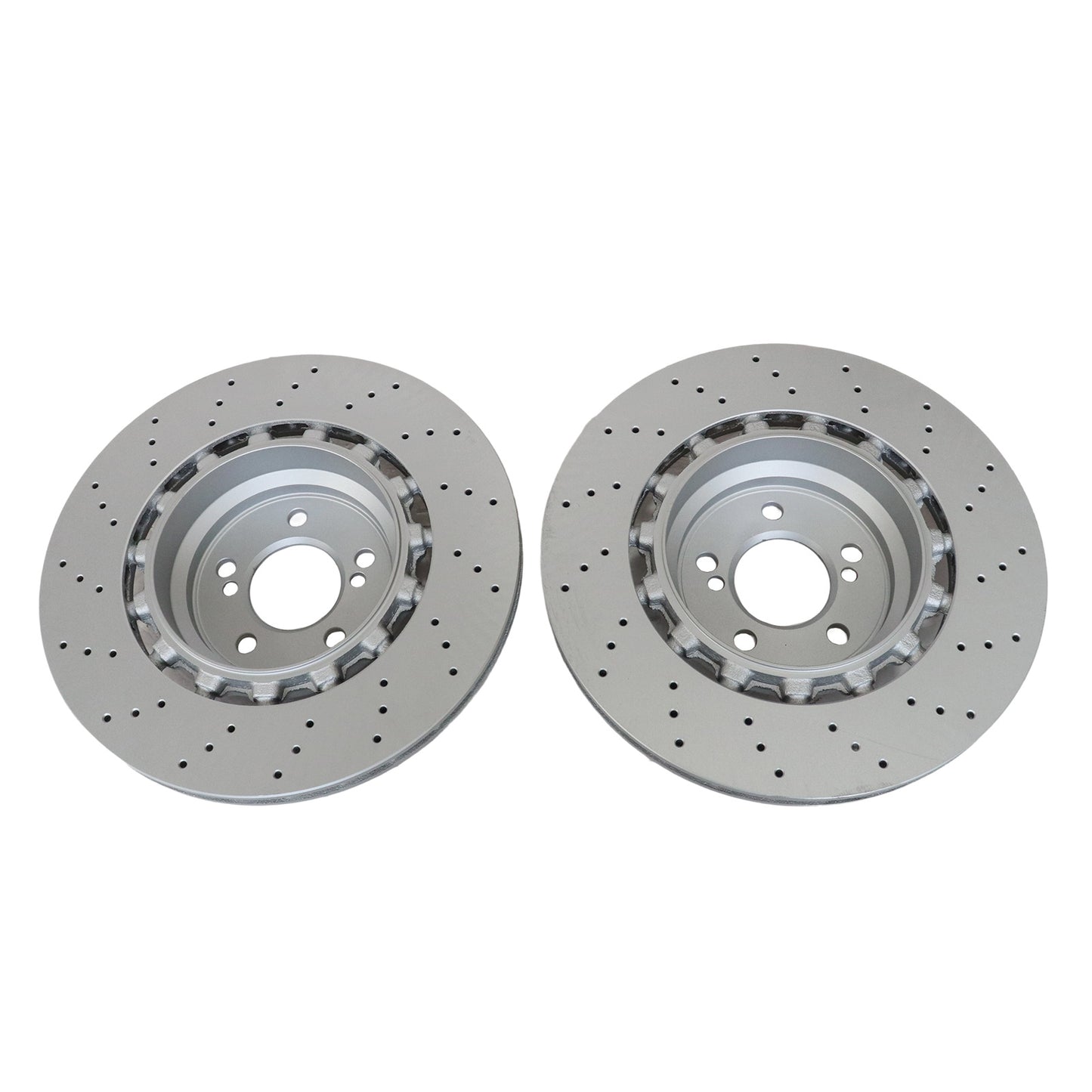 2¡ÁRear Drilled Ventilated Disc Brake Rotors Suitable For BMW F80 F82 F83 F87