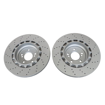 2¡ÁRear Drilled Ventilated Disc Brake Rotors Suitable For BMW F80 F82 F83 F87