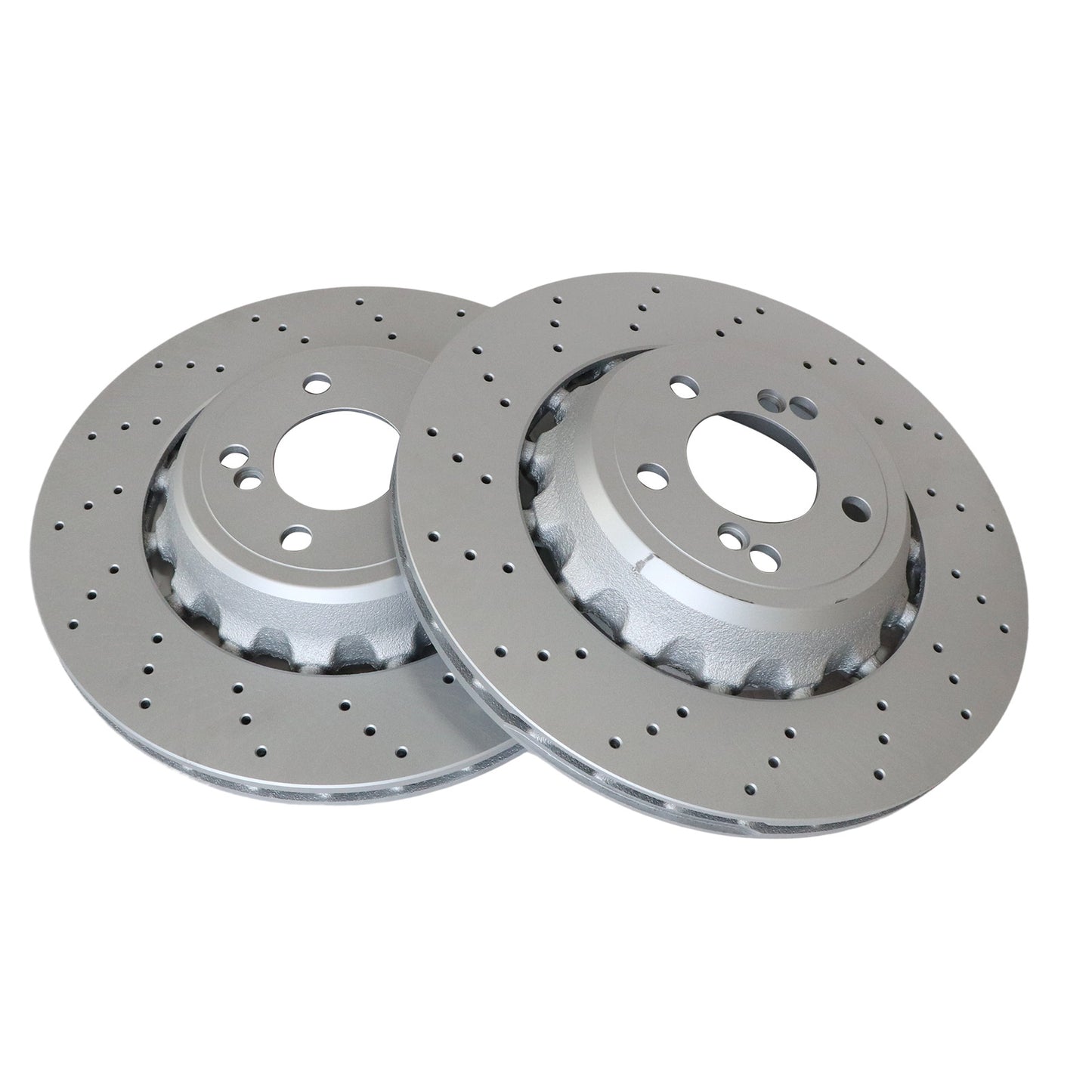 2¡ÁRear Drilled Ventilated Disc Brake Rotors Suitable For BMW F80 F82 F83 F87