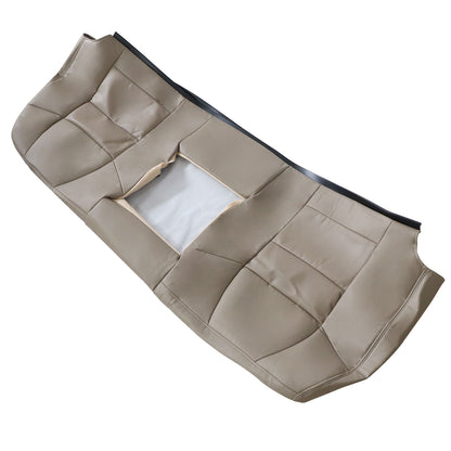 For 2002-2007 Ford F250 F350 XLT PERF Rear Bench Top Leather Seat Cover Tan US