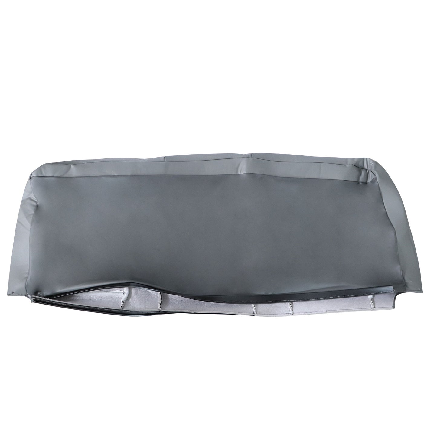 For 2002-2007 Ford F250 F350 XLT PERF Rear Bench Top Leather Seat Cover Gray US