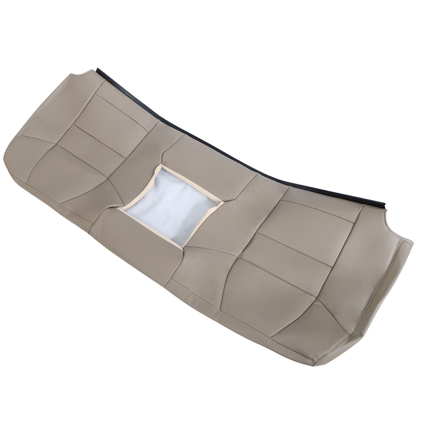 Fit For 2002 to 2007 Ford F250 F350 XLT Rear Bench Top Leather Seat Cover Tan US