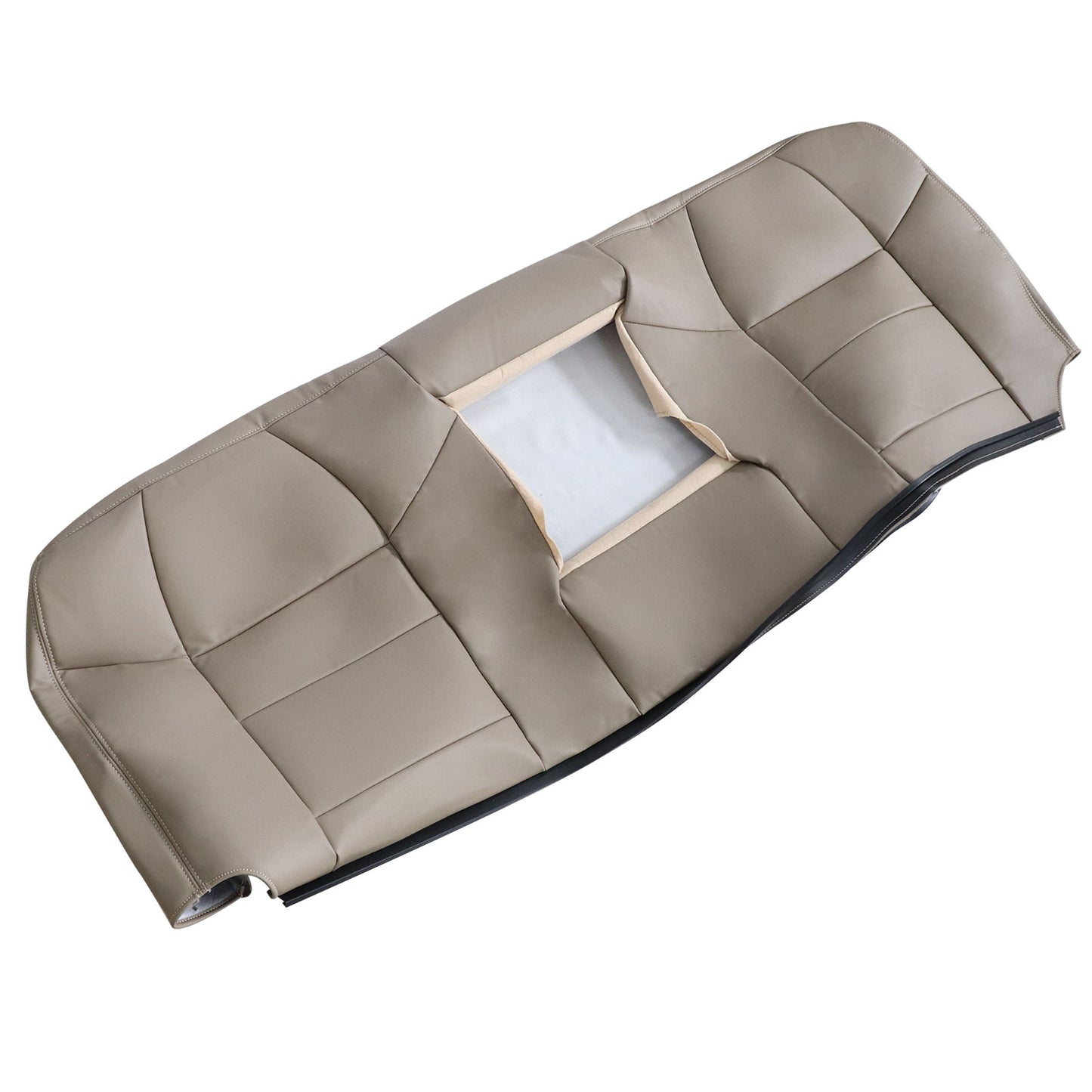 Fit For 2002 to 2007 Ford F250 F350 XLT Rear Bench Top Leather Seat Cover Tan US