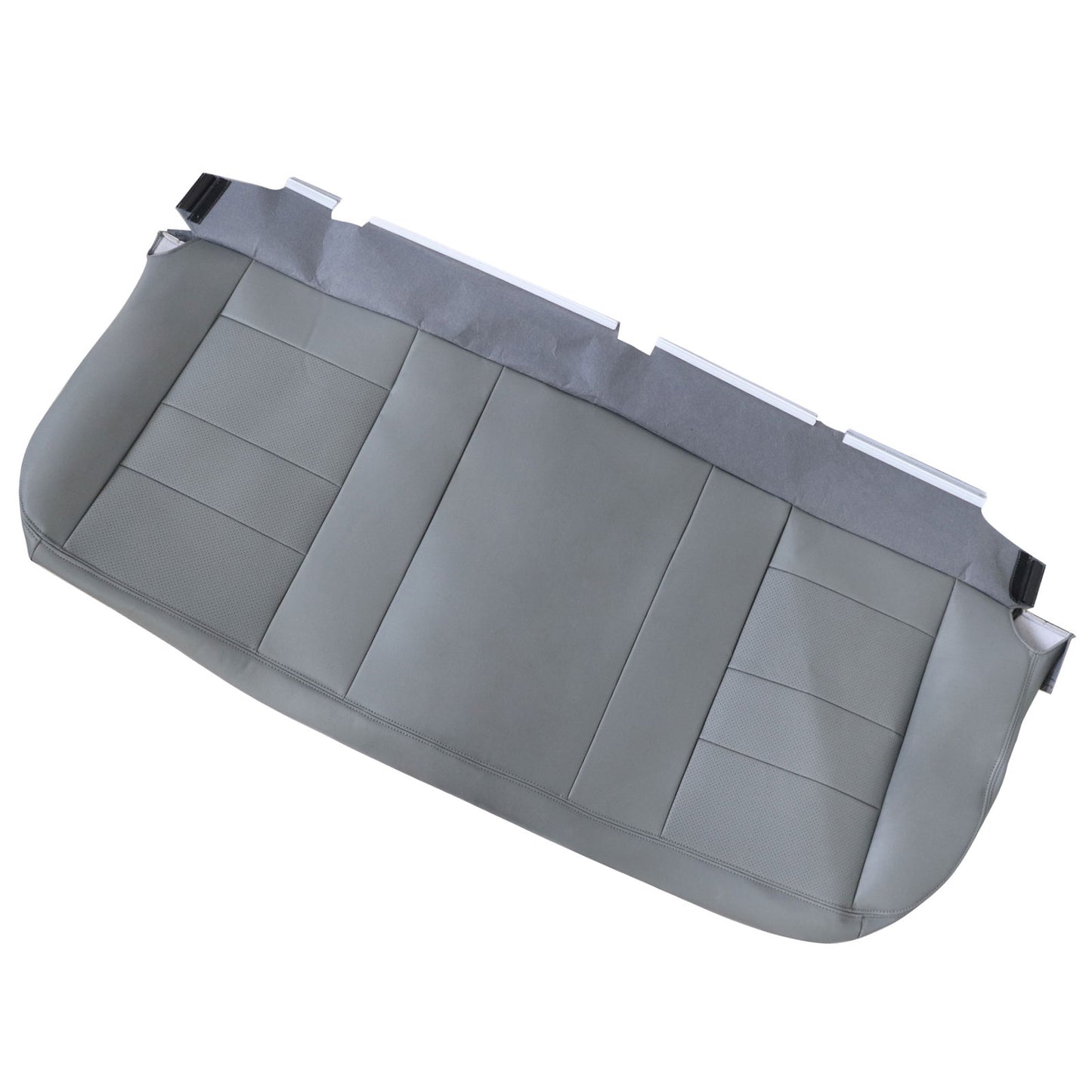 For 2002-2007 Ford F250 F350 XLT PERF Rear Bench Bottom Leather Seat Cover Gray