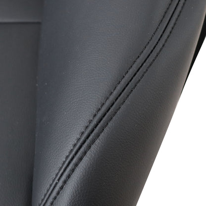 Fits 2008-2012 Honda Accord EX-L Rear Bench Side Bottom Leather Seat Cover Blk