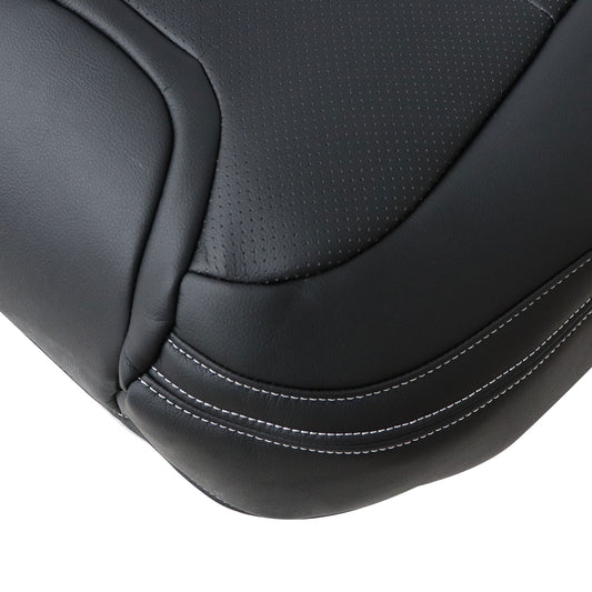 2010-2015 For Chevy Camaro Passenger Side Top Seat Cover & Headrest Cover Black