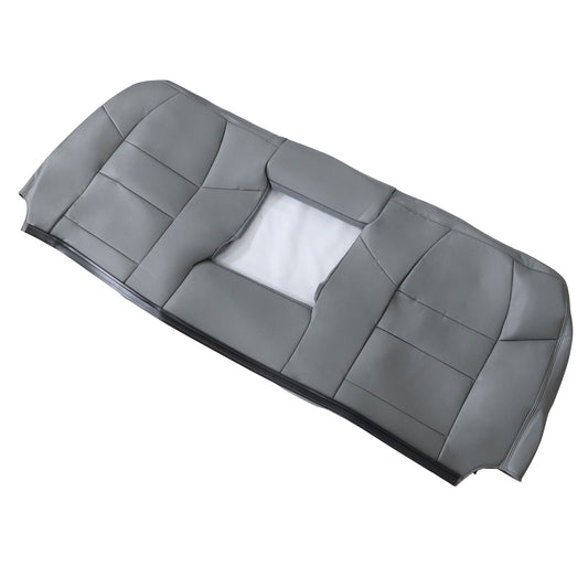 Fit For 2002 to 2007 Ford F-250 F-350 XLT Rear Bench Top Leather Seat Cover Gray