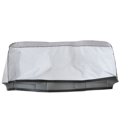 Fit For 2002 to 2007 Ford F-250 F-350 XLT Rear Bench Top Leather Seat Cover Gray