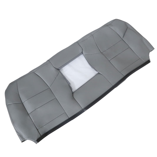 Fit For 2002 to 2007 Ford F-250 F-350 XLT Rear Bench Top Leather Seat Cover Gray