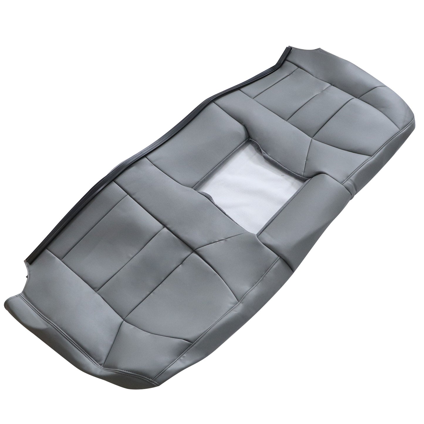 Fit For 2002 to 2007 Ford F-250 F-350 XLT Rear Bench Top Leather Seat Cover Gray
