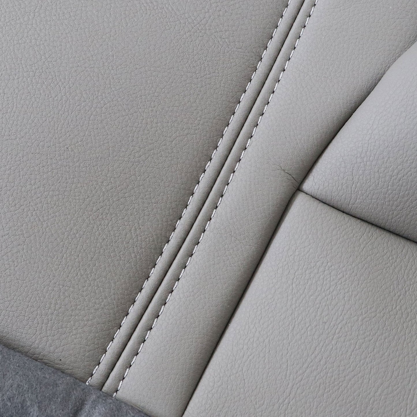 Fits 2008-2012 Honda Accord EX-L Rear Bench Side Bottom Leather Seat Cover Gray